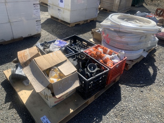 (2) Pallets of Misc Items, Including PVC Pipe
