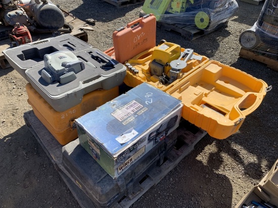 Pallet of Misc Items, Including Laser Level,