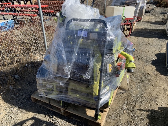 Pallet of Misc Tools, Including String Trimmer,
