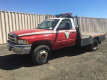 2001 Dodge Ram 3500 Flatbed Truck,