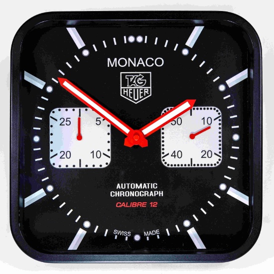 TAG HEUER Monaco calibre 12, wall clock