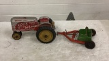 Cast Aluminum Tractor and Dirt Scraper