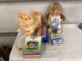 Teddy Ruxpin, Grubby, Books, Video Machine & Tapes
