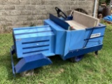 Blue Lawn Mower Parade Car