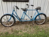 Blue Tandem Bicycle