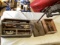 Wooden Toolbox with Vintage Tools