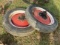 Pair of Rubber tires With Rims