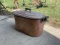 Copper Boiler Wash Tub W/ Lid & Wood Handles