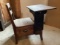 Oak School Desk, Under Seat Drawer