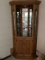 Oak Corner Display Cabinet