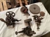Various Bench Mount Hand Grinders