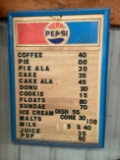 Pepsi Price Sign