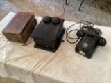 Early 1900's Telephones and Leich Magneto Phone