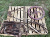 Pallet of Steel Wheels and More