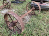 Pair of Steel Wheels With Axle