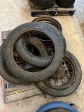 Pallet of Rubber Tires and Rims