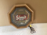 Lighted Schmidt Beer Sign