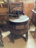 The Cyclone Wooden Barrel Wringer  Washing Machine