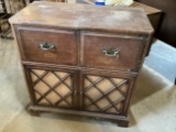 Gereral Electric Radio and Record Player w/Record storage on Bottom
