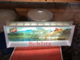Schlitz Lighted Beer Sign 1950's Metal and Plastic
