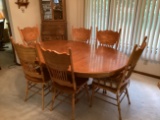 Table With Claw Feet and (6) chairs (2 are Caption)