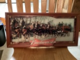 Framed Picture of Budweiser Clydesdales Horses