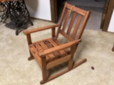 Child's Oak Rocker