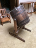 Star Butter Churn on a Stand
