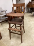 Oak High Chair