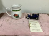 1907 Deere Car Type B and 1935 John Deere Water Pitcher