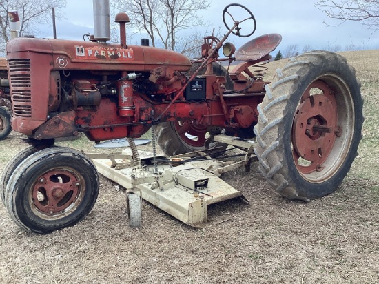 Farmall C & Woods Model L306 72" Belly Mower