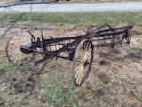 John Deere Steel Wheel Side Rake - 4 Bar