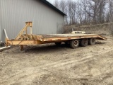 1979 Trail King 36,000# Tri-Axle Deck-Over Equipment Trailer