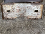 Skid Loader Weld Plate