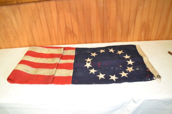 US Flag Navy 13 Star Flag