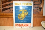 Metal Sign Time Tested Us Marines