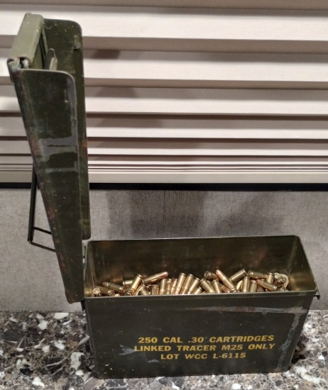 Vintage Ammo Can Filled with FMJ Tokarev SB762TOK 7.62 25mm