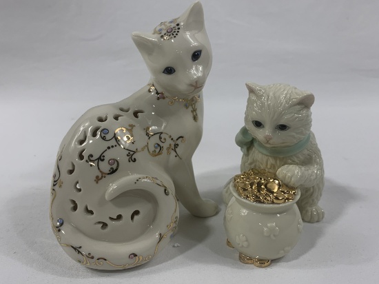 Lenox Little Irish Kitty, Jewels of Light  and playing with pearls