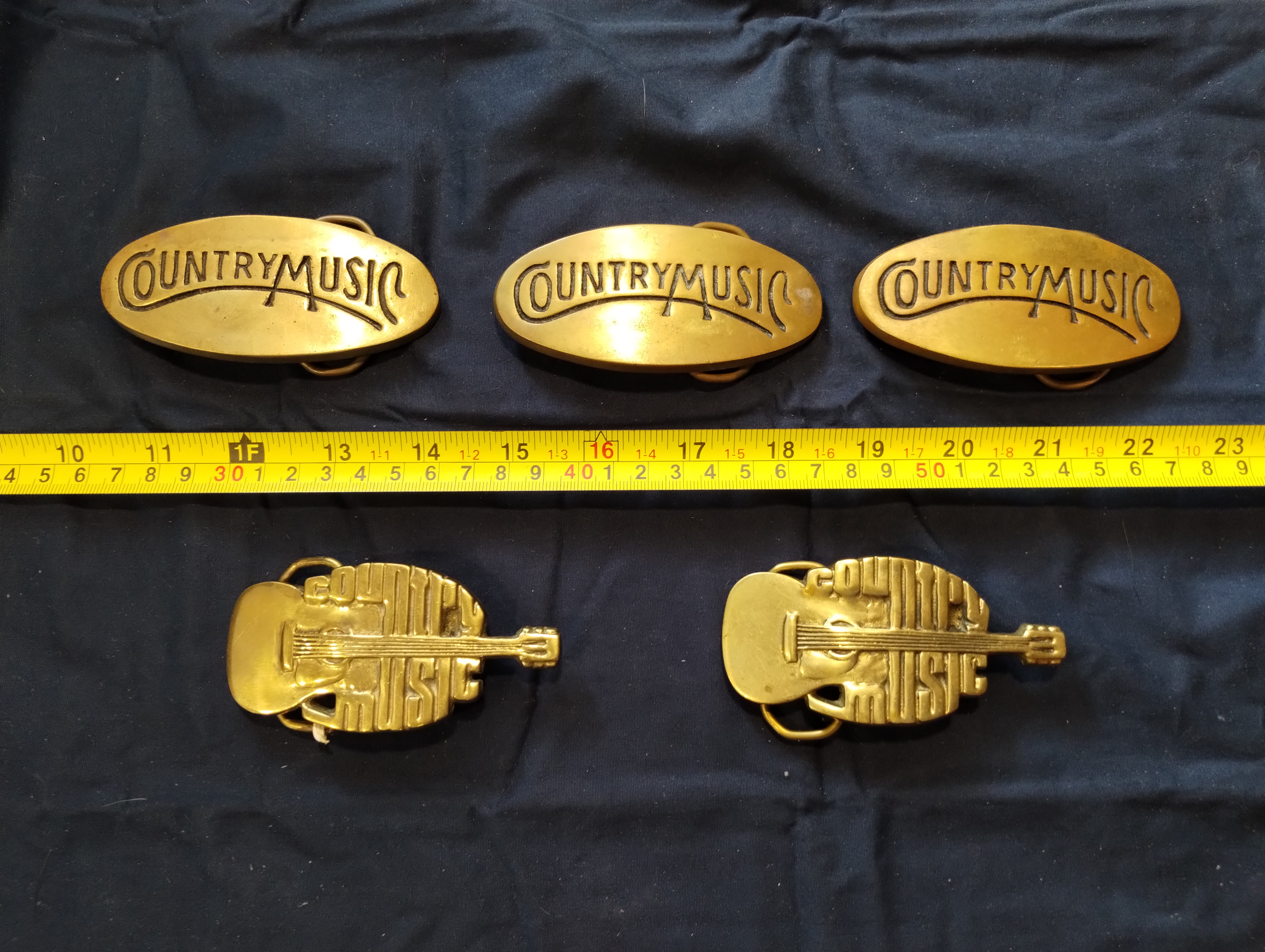 Vintage Brass Belt Buckles 