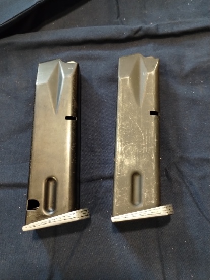 Lot of (2) 15 Round Ruger P89 Stainless Steel Magazines