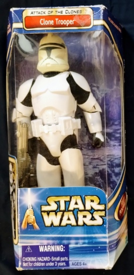 Star Wars Attack of the Clones : Clone Trooper Figurine (2002) + Original Box