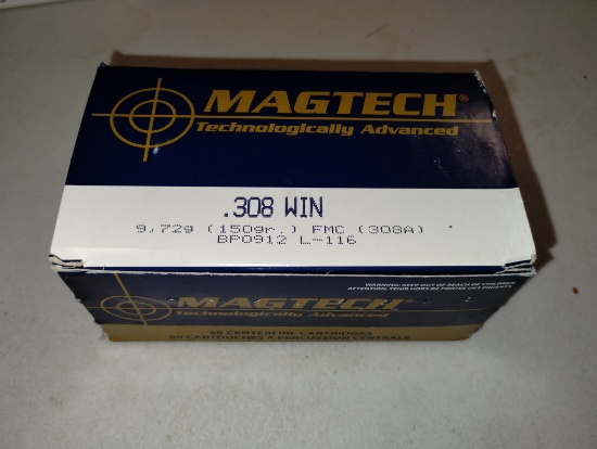 Magtech .308 WIN 9,72g 150gr 50 Centerfire Cartridges