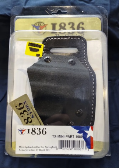 Tagua 1836 Mini-Kydex/Leather Holster Springfield Hellcat RH TX-MINI-PART-1080