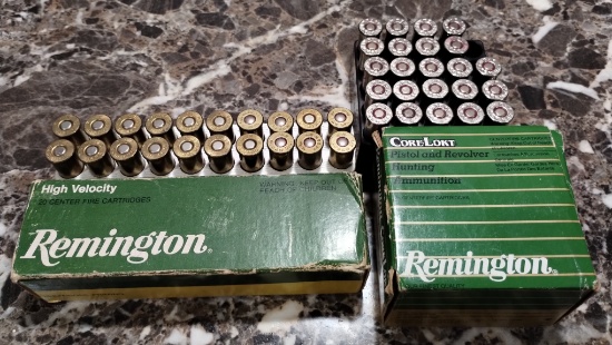44 Remington Mag Ammo 240 Grain Semi-Jack & 275 Grain Core-Lokt Jacketed Hollow Point