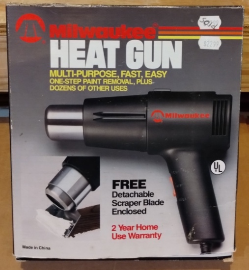Milwaukee Corded Heat Gun + Original Box Model 1220HS