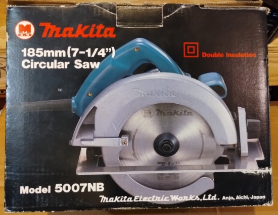Makita 7-1/4" (185mm) Corded Circular Saw + Original Box (Model 5007NB)