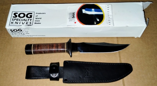 Bowie Knife + Sheath by SOG Specialty Knives