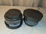 Lot of (2) Gas Mask Canisters (Might Be Expired, See Pictures)