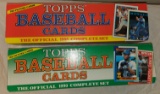 Lot of (2) Complete Baseball Sets 1988 1990 Topps