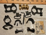 Mixed Lot Gun Parts Scope Rings AR-7 Uncle Mike's Swivels Shell Casings More